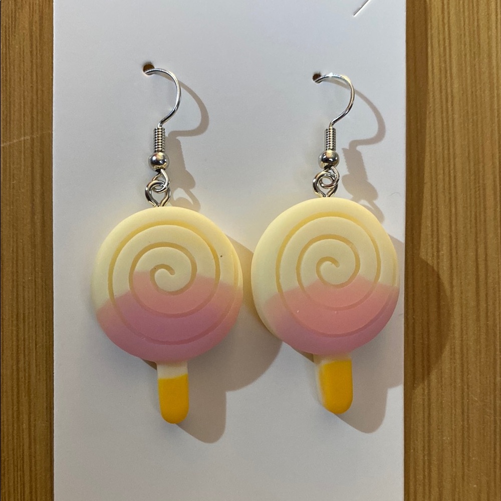Playful Swirl Lollipop Earrings